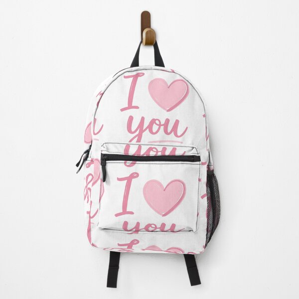 Item preview, Minimalist Pink Heart I Love You Script Design designed and sold by DesignArtist.ia.