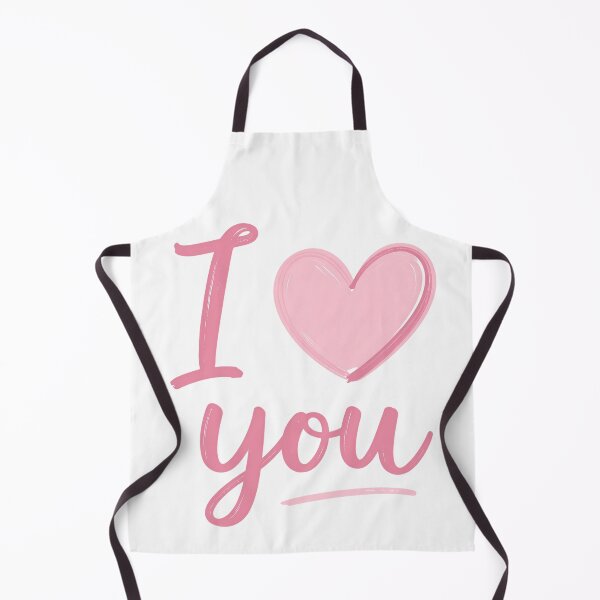Item preview, Minimalist Pink Heart I Love You Script Design designed and sold by DesignArtist.ia.