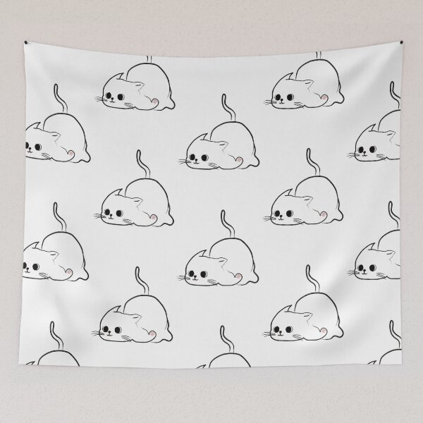 Item preview, Minimal Funny Cat Line Art designed and sold by Puli1.