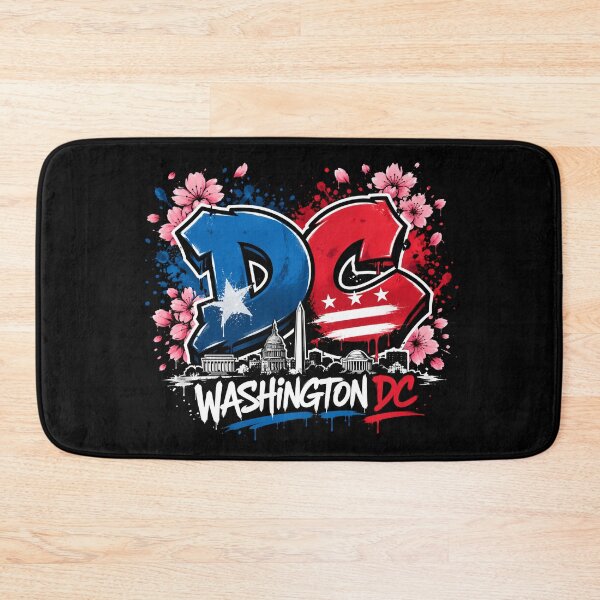 Item preview, Washington DC Graffiti Cherry Blossom Skyline designed and sold by Fenay Designs.