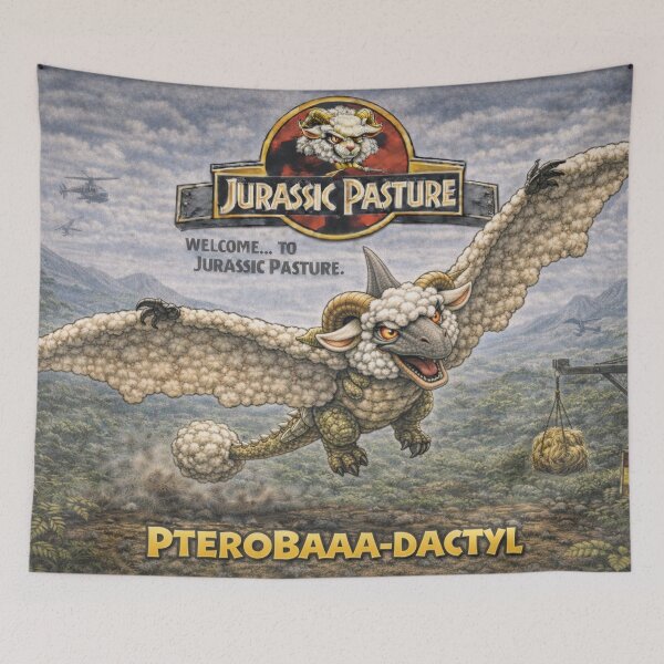 Item preview, PteroBaaa-dactyl - Jurassic Pasture Sky Terror designed and sold by Thpoar.