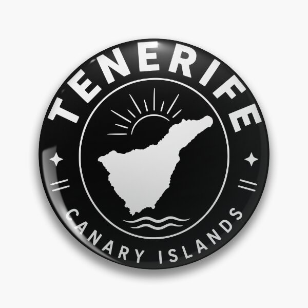 Item preview, Tenerife Canary Islands Map Badge Minimalist designed and sold by MavtM.