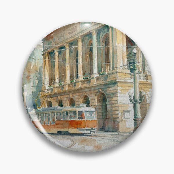 Item preview, Prague Czech Republic Historic Architecture and Tram designed and sold by caracatita75.