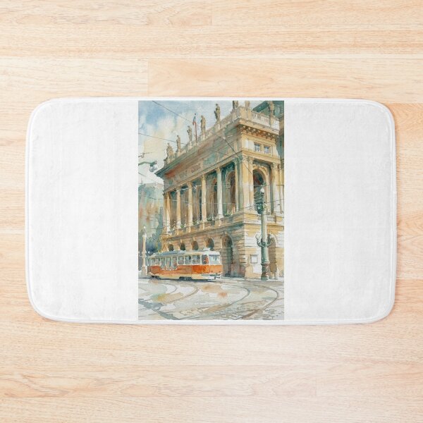 Item preview, Prague Czech Republic Historic Architecture and Tram designed and sold by caracatita75.