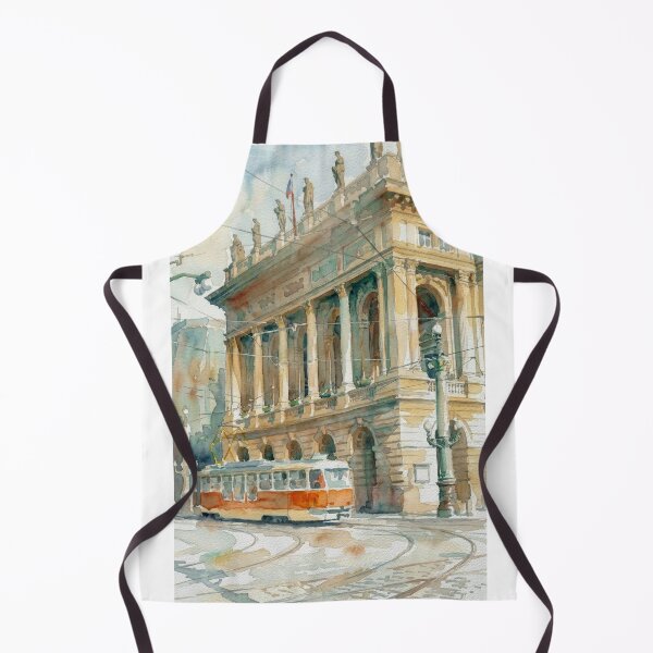 Item preview, Prague Czech Republic Historic Architecture and Tram designed and sold by caracatita75.