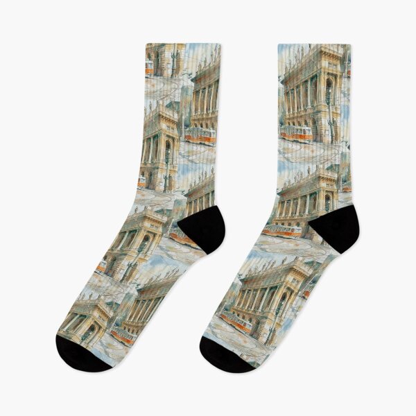 Item preview, Prague Czech Republic Historic Architecture and Tram designed and sold by caracatita75.