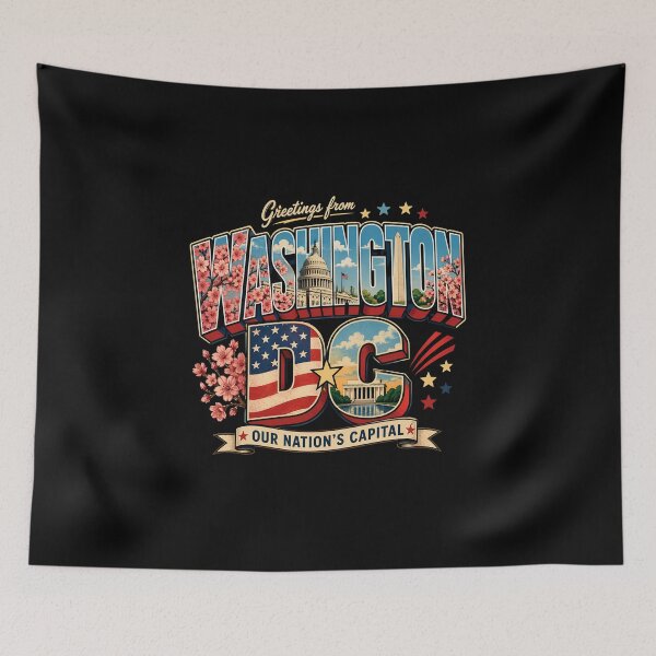 Item preview, Greetings From Washington DC Our Nations Capital Postcard designed and sold by Fenay Designs.
