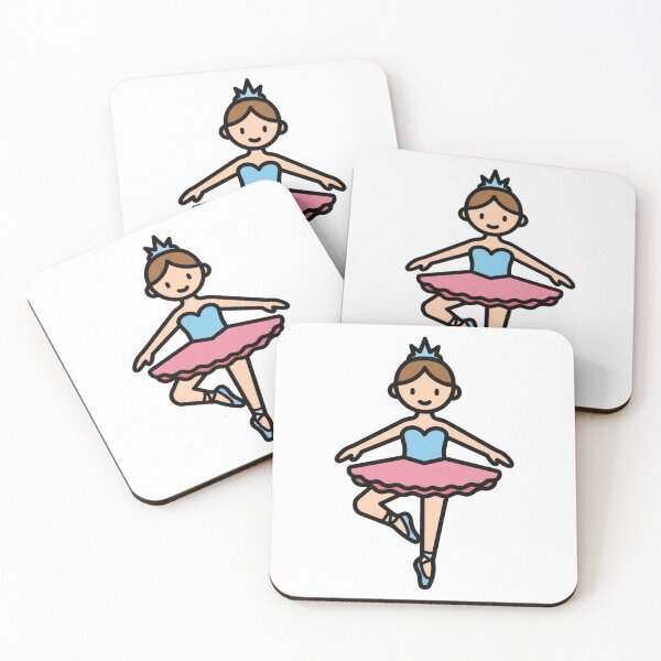 Item preview, Cute Ballet Dancer Princess Minimal Cartoon Illustration designed and sold by AbanoubStore.