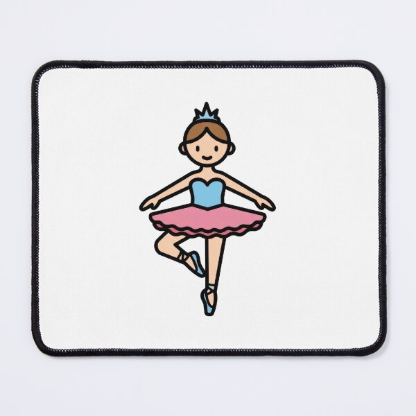 Item preview, Cute Ballet Dancer Princess Minimal Cartoon Illustration designed and sold by AbanoubStore.