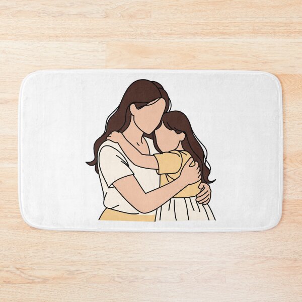 Item preview, Minimalist Mother and Child Hug Illustration – Loving Mom Art, Mother’s Day Gift, Family Love Line Drawing designed and sold by Lu7u.