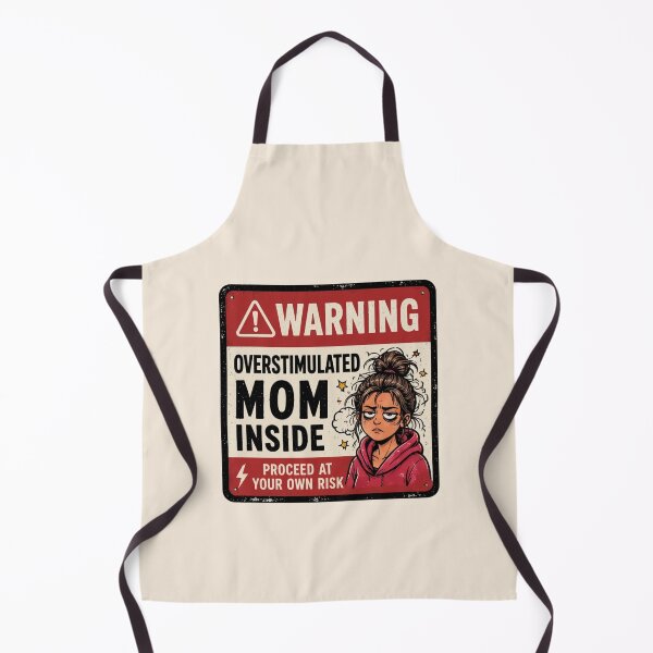 Item preview, Overstimulated Mom Warning Sign designed and sold by Ivy-Triggs.