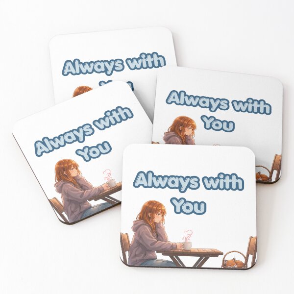 Item preview, “Always With You – Cozy Anime Girl & Sleeping Fox | Aesthetic Comfort Tee” designed and sold by EarthSoftSound.