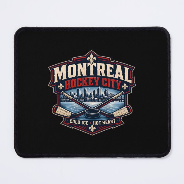 Item preview, Montreal Hockey City Cold Ice Hot Heart Retro designed and sold by Fenay Designs.