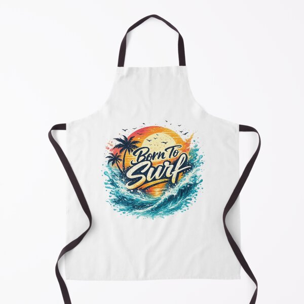 Item preview, Born To Surf Sunset Wave Vintage Beach Graphic T-Shirt designed and sold by afr-saad.