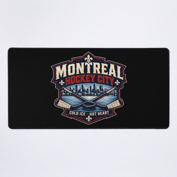 Item preview, Montreal Hockey City Cold Ice Hot Heart Retro designed and sold by Fenay Designs.