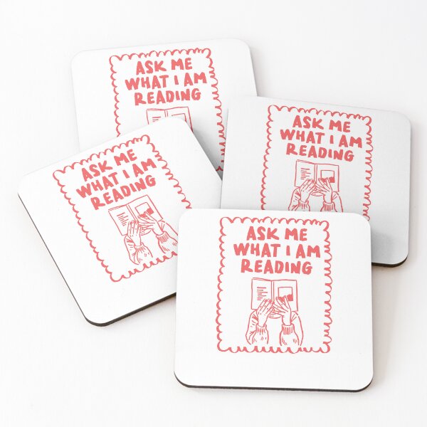 Item preview, Ask Me What I Am Reading Ironic Book Lover designed and sold by krystalRomanart.