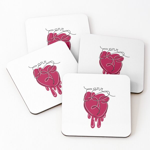Item preview, Melting Anatomical Heart Line Art designed and sold by AARTMUSE.