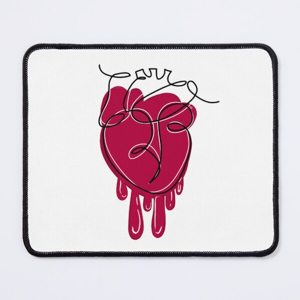 Item preview, Melting Anatomical Heart Line Art designed and sold by AARTMUSE.