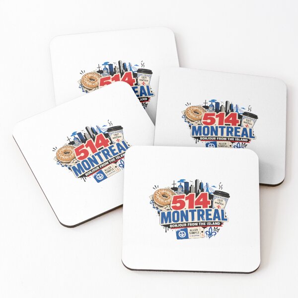 Item preview, 514 Montreal Bonjour From The Island Coffee Bagel designed and sold by Fenay Designs.