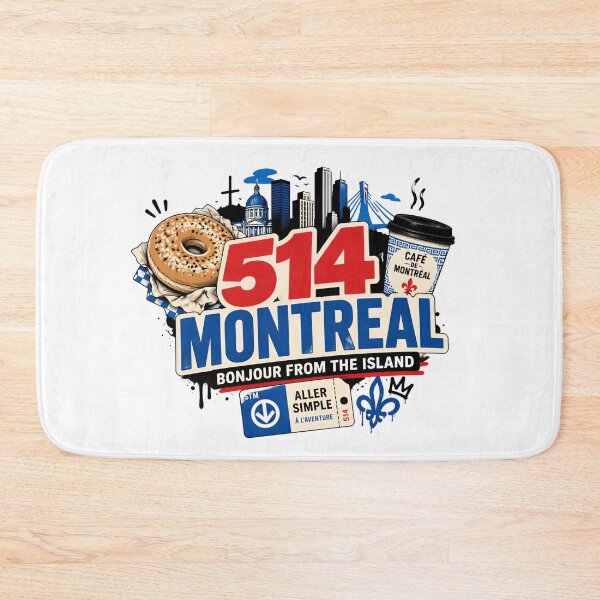 Item preview, 514 Montreal Bonjour From The Island Coffee Bagel designed and sold by Fenay Designs.