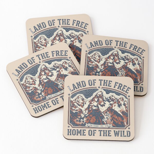 Item preview, Vintage Topographic Grand Teton Land of the Free USA 250 Year Anniversary Aesthetic designed and sold by Cozy-Old-Pub.