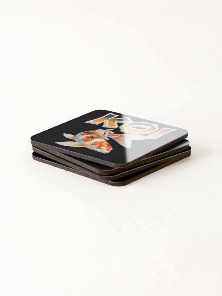 Thumbnail 4 of 5, Coasters (Set of 4), Koi designed and sold by ReneMM.