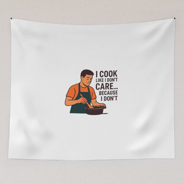 Item preview, Cooking Humor Shirt – I Cook Like I Don’t Care Because I Don’t designed and sold by PeterskyDesign.
