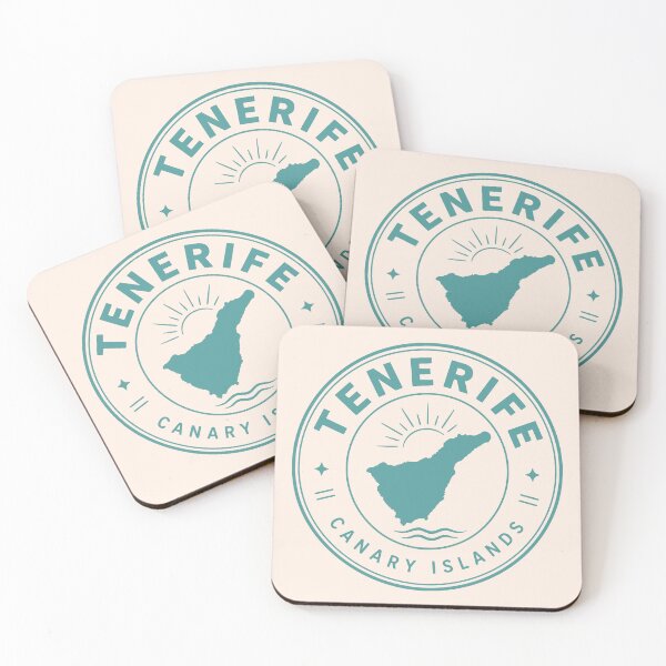Item preview, Tenerife Canary Islands Travel Stamp Teal Map designed and sold by MavtM.