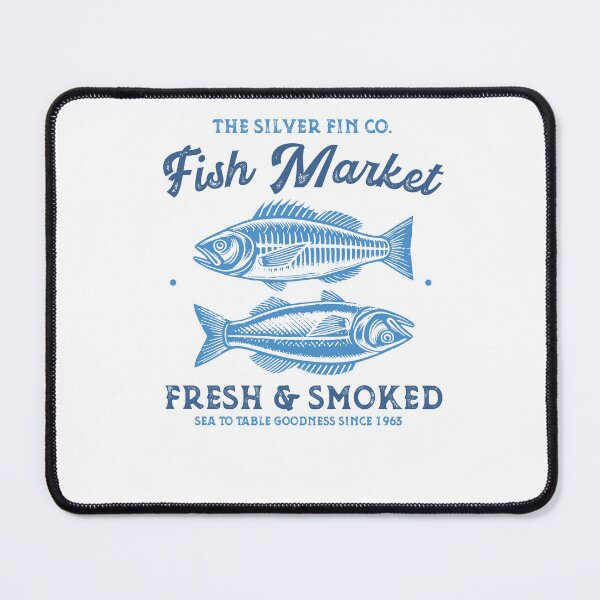 Item preview, The Silver Fin Co Fish Market Fresh And Smoked Sea To Table designed and sold by krystalRomanart.