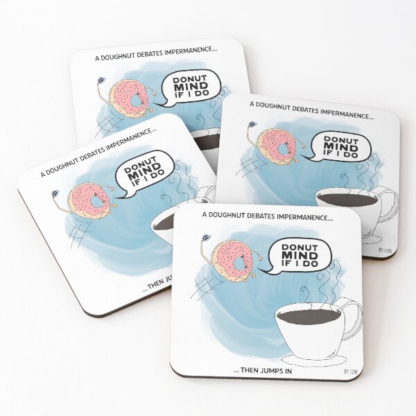 Item preview, A Doughnut Debates Impermanence” or “Donut Mind If I Do designed and sold by cesar-chong79.