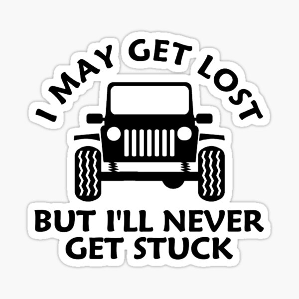 Because MUD Sticker decal 4x4 Off Road Funny Small 