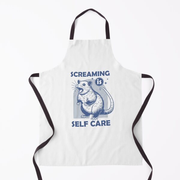 Item preview, Screaming Is Self Care Funny Rat Possum Humor designed and sold by krystalRomanart.