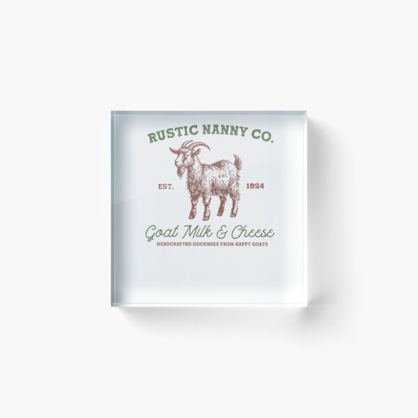 Item preview, Rustic Nanny Co Goat Milk And Cheese Handcrafted Vintage designed and sold by krystalRomanart.