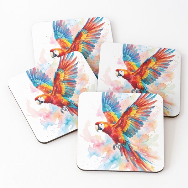 Item preview, Parrot Scarlet Macaw Ara Macao Colorful Tropical Bird designed and sold by RubisLeaf.