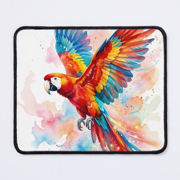 Item preview, Parrot Scarlet Macaw Ara Macao Colorful Tropical Bird designed and sold by RubisLeaf.