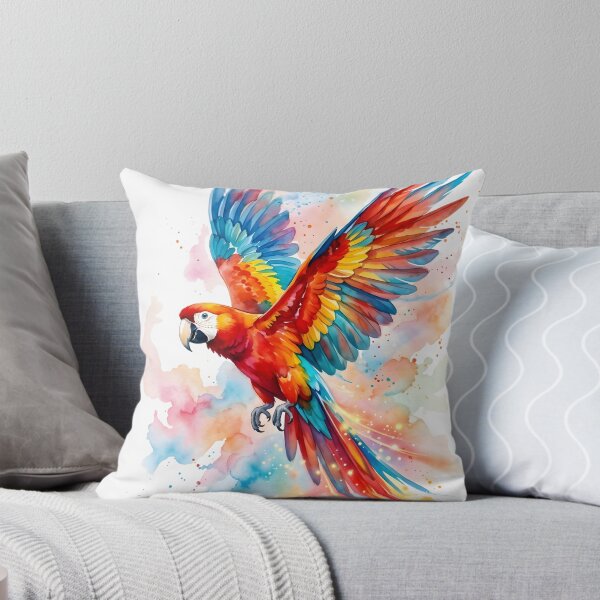 Item preview, Parrot Scarlet Macaw Ara Macao Colorful Tropical Bird designed and sold by RubisLeaf.