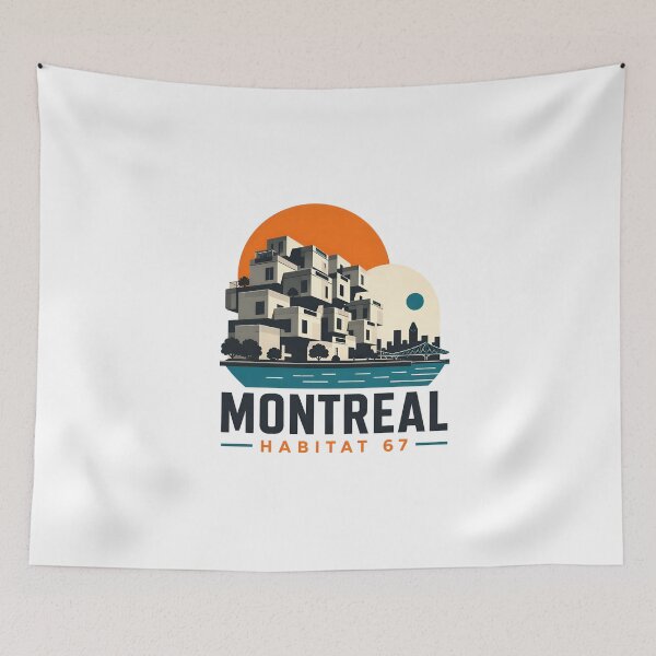 Item preview, Montreal Habitat 67 Minimalist Architecture designed and sold by Fenay Designs.