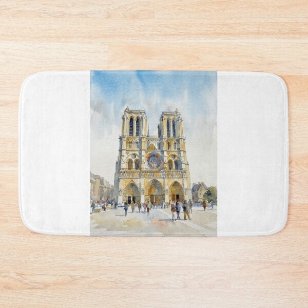 Item preview, Notre-Dame Morning Watercolor designed and sold by caracatita75.