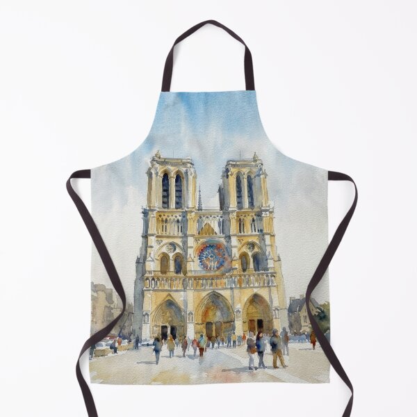 Item preview, Notre-Dame Morning Watercolor designed and sold by caracatita75.