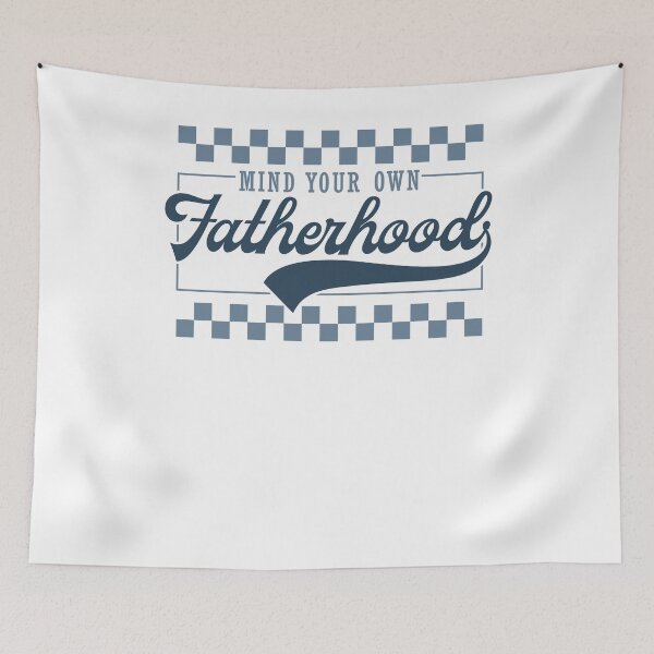 Item preview, Mind Your Own Fatherhood Retro Checkerboard designed and sold by krystalRomanart.