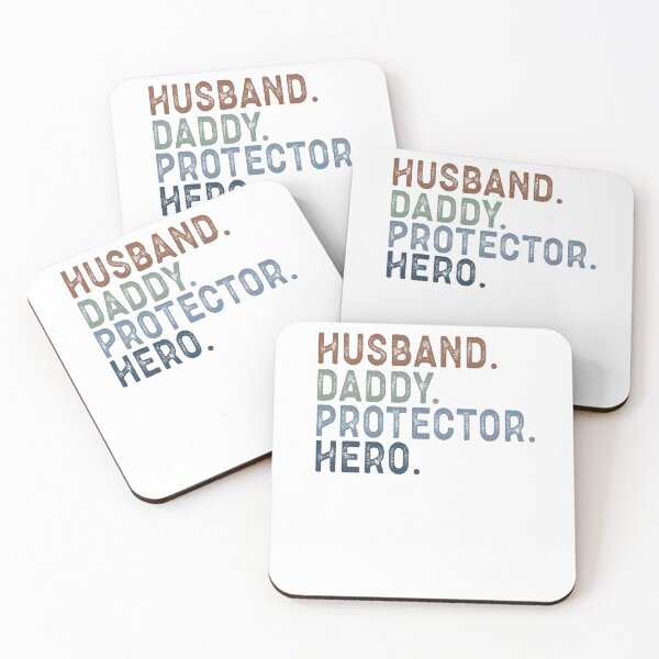 Item preview, Husband Daddy Protector Hero Retro Vintage designed and sold by krystalRomanart.