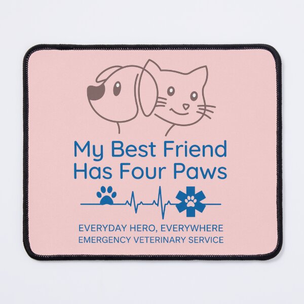 Item preview, Paramedic Daddy Dog Cat Lover My Best Friend Has Four Paws EMS EMT Inspirational Gift for Cat Dog Dad designed and sold by Im-Ara.