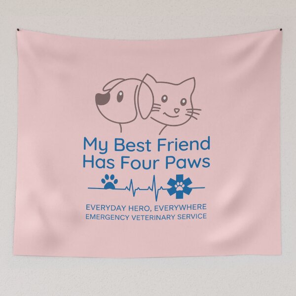 Item preview, Paramedic Daddy Dog Cat Lover My Best Friend Has Four Paws EMS EMT Inspirational Gift for Cat Dog Dad designed and sold by Im-Ara.