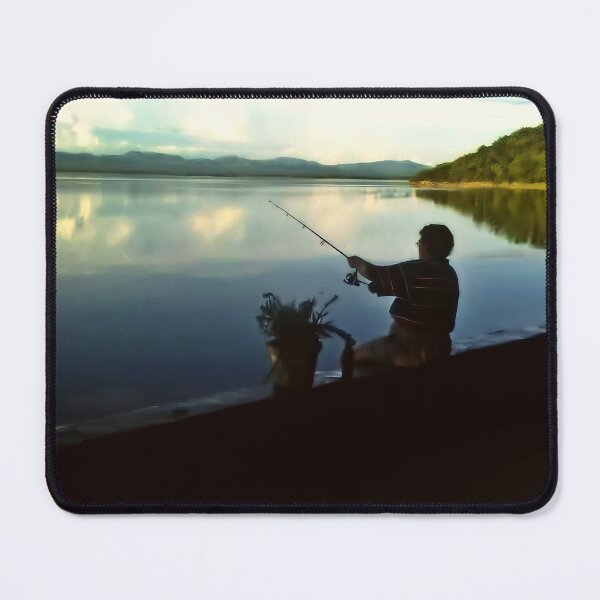 Item preview, Angling in the late afternoon Lake Kariba Zambia designed and sold by JaneFlowersAfrica.