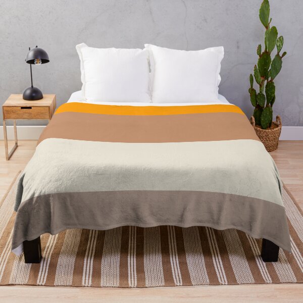 Item preview, Dutch orange, antique brass, white chocolate & light brown blocks designed and sold by Mint + Midnight.