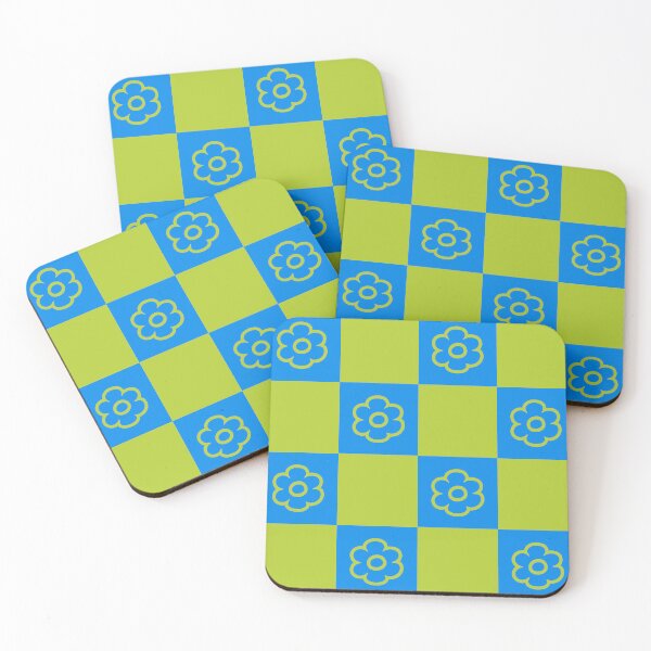 Item preview, Retro Checkerboard Flowers designed and sold by tonymagnerart.