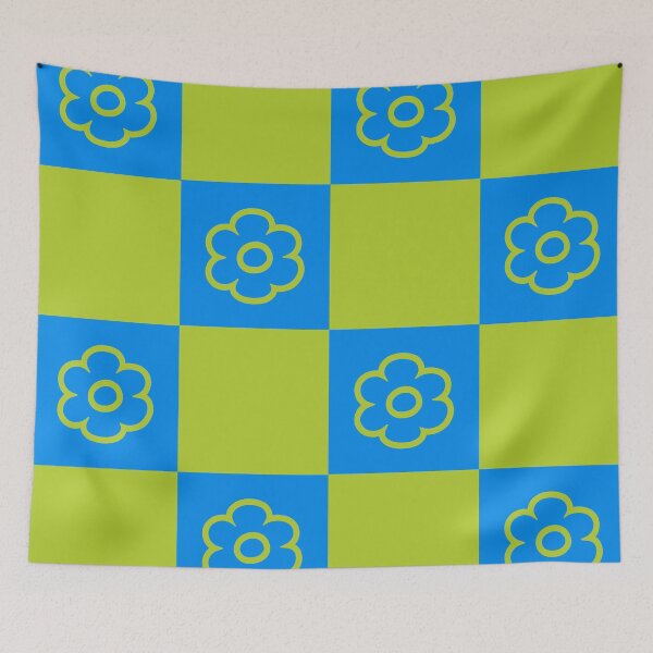 Item preview, Retro Checkerboard Flowers designed and sold by tonymagnerart.