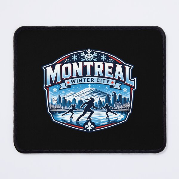 Item preview, Montreal Winter City Ice Skating Snow designed and sold by Fenay Designs.