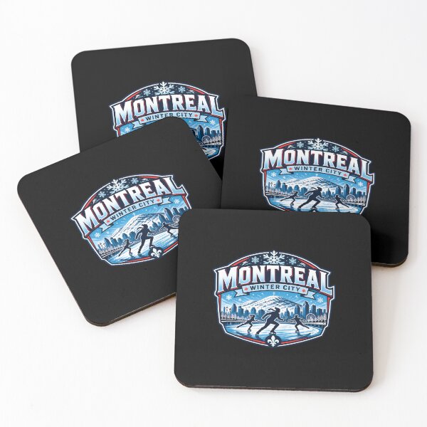 Item preview, Montreal Winter City Ice Skating Snow designed and sold by Fenay Designs.