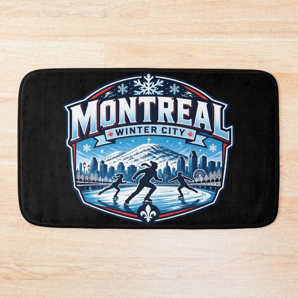 Item preview, Montreal Winter City Ice Skating Snow designed and sold by Fenay Designs.